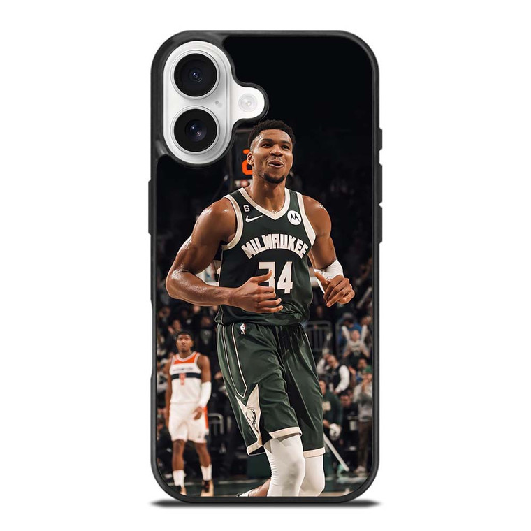 GIANNIS ANTETOKOUNMPO MILWAUKEE BUCKS BASKET iPhone 17 Case Cover GIANNIS ANTETOKOUNMPO MILWAUKEE BUCKS BASKET iPhone 17 Case Cover