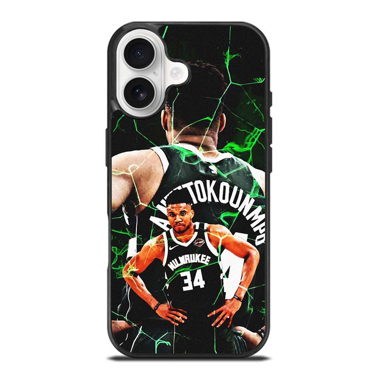 GIANNIS ANTETOKOUNMPO NBA MILWAUKEE BUCKS iPhone 17 Case Cover GIANNIS ANTETOKOUNMPO NBA MILWAUKEE BUCKS iPhone 17 Case Cover