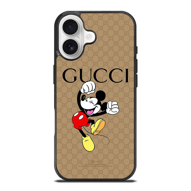 GUCCI LOGO PATTERN DISNEY MICKEY MOUSE iPhone 17 Case Cover GUCCI LOGO PATTERN DISNEY MICKEY MOUSE iPhone 17 Case Cover