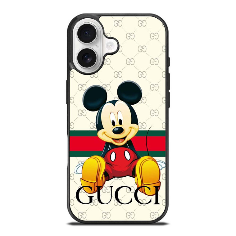 GUCCI LOGO PATTERN MICKEY MOUSE DISNEY iPhone 17 Case Cover GUCCI LOGO PATTERN MICKEY MOUSE DISNEY iPhone 17 Case Cover