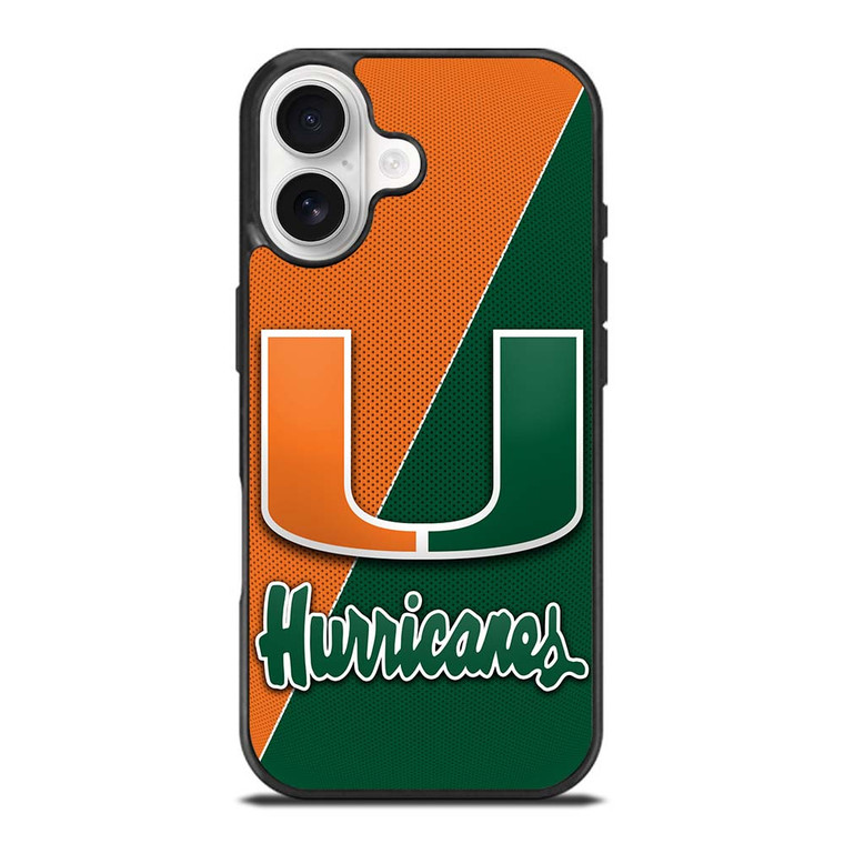 MIAMI HURRICANES LOGO CARBON iPhone 17 Case Cover MIAMI HURRICANES LOGO CARBON iPhone 17 Case Cover