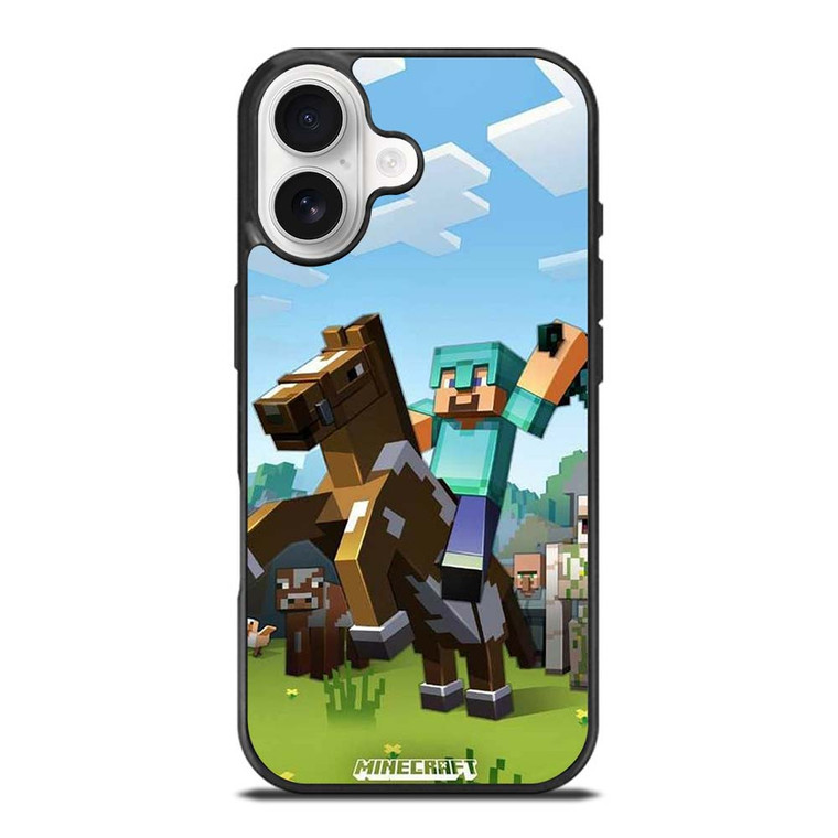 MINECRAFT KNIGHT AND HORSE iPhone 17 Case Cover MINECRAFT KNIGHT AND HORSE iPhone 17 Case Cover