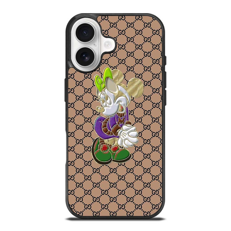 MINNIE MOUSE GUCCI PATTERN LOGO iPhone 17 Case Cover MINNIE MOUSE GUCCI PATTERN LOGO iPhone 17 Case Cover