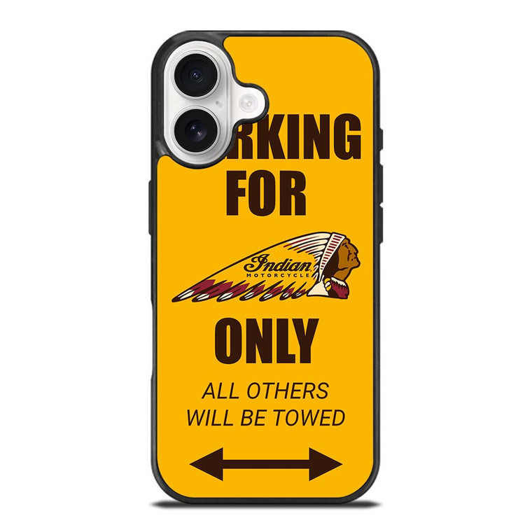 PARKING ONLY FOR INDIAN MOTORCYCLES iPhone 17 Case Cover