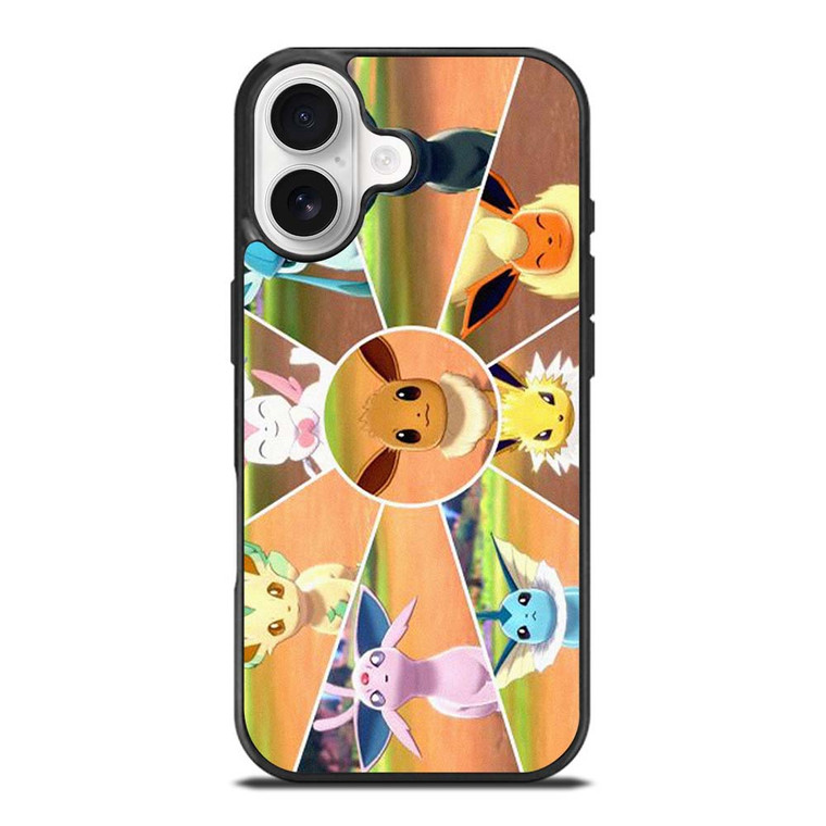POKEMON EEVEE EVOLUTION COLLAGE iPhone 17 Case Cover