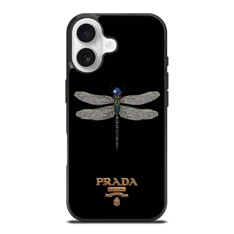 PRADA MILANO LOGO DRAGONFLY iPhone 17 Case Cover