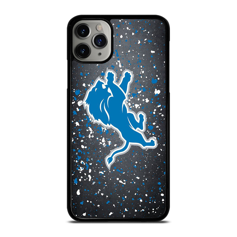 DETROIT LIONS FOOTBALL NFL SPLASHED LOGO  iPhone 11 Pro Max Case Cover