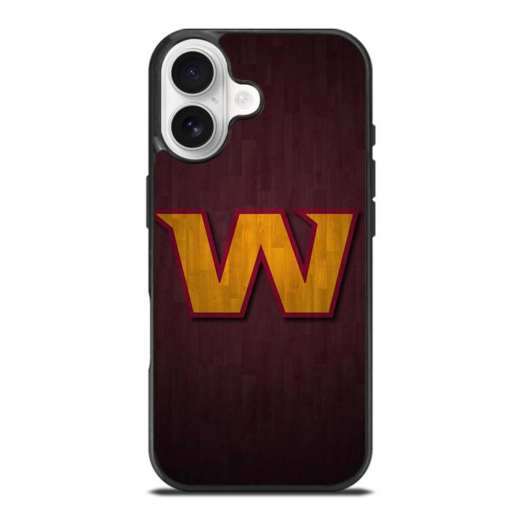 WASHINGTON COMMANDERS WOOD LOGO iPhone 17 Case Cover