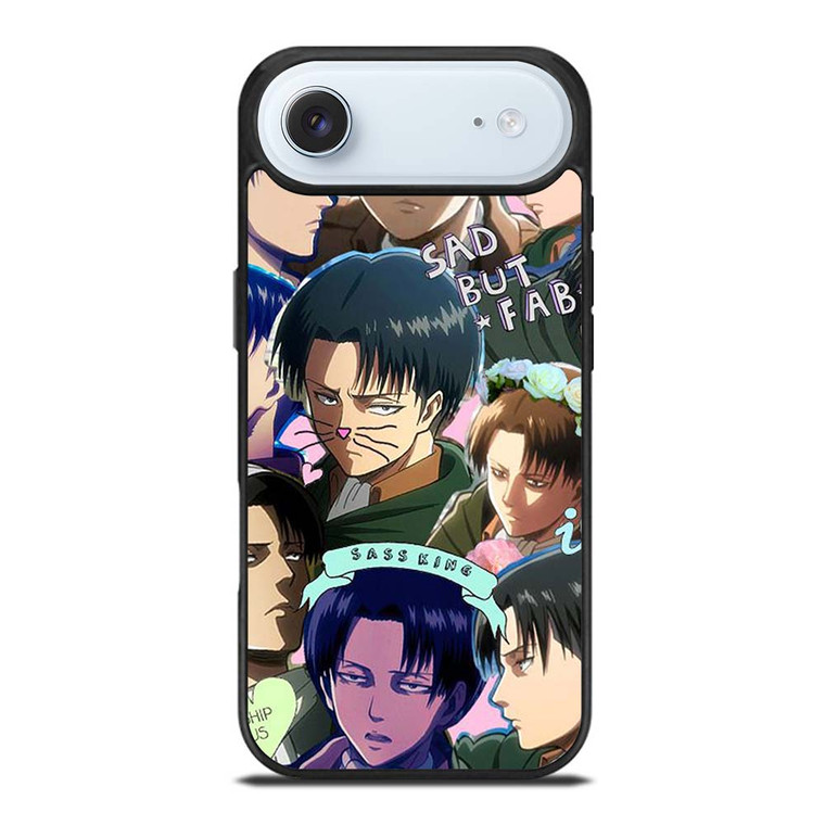 LEVI ACKERMAN ATTACK ON TITANS CUTE ANIME COLLAGE iPhone Air Case Cover