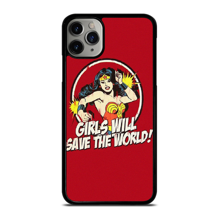 WONDER WOMAN CARTOON BADGE  iPhone 11 Pro Max Case Cover