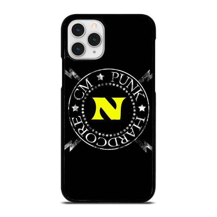 CM PUNK HARDCORE BADGE  iPhone 11 Pro Case Cover