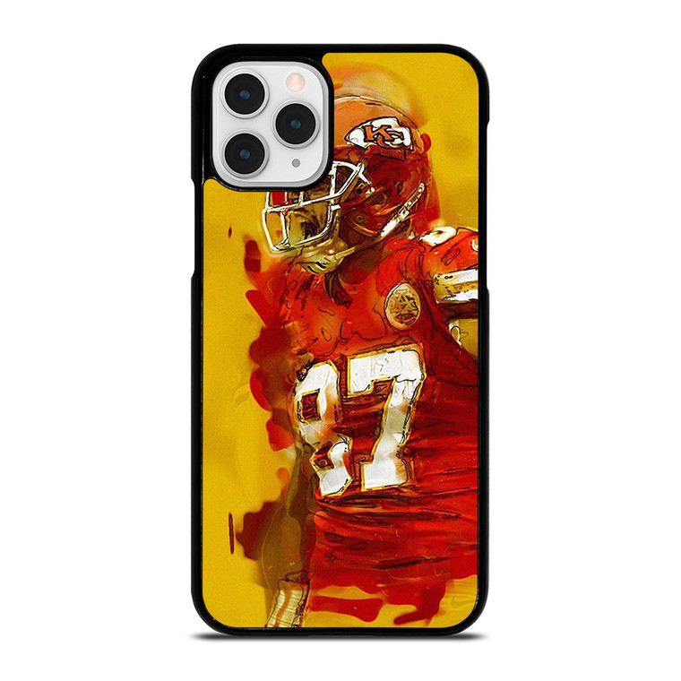 TRAVIS KELCE KANSAS CITY CHIEFS ART  iPhone 11 Pro Case Cover