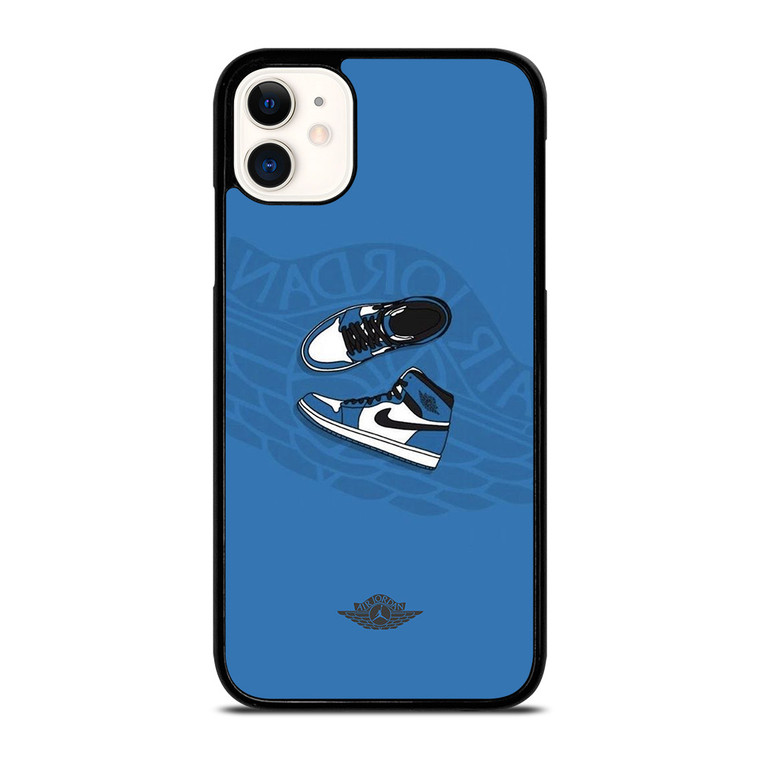 AIR JORDAN 1 SNEAKERS BLUE  iPhone 11 Case Cover