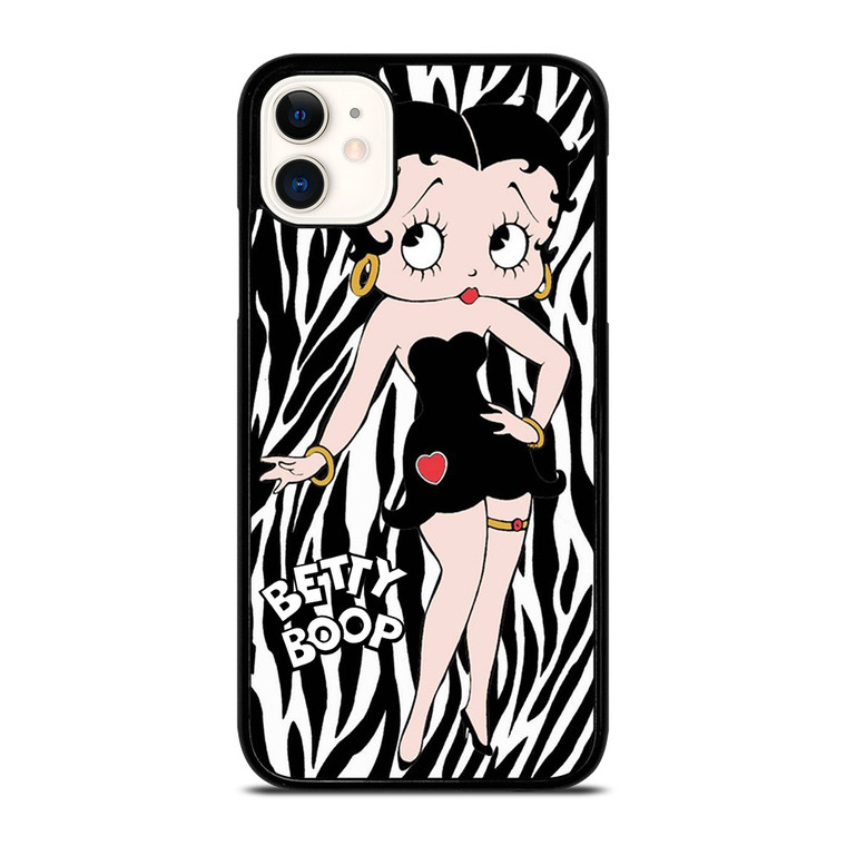 BETTY BOOP ZEBRA PATTERN  iPhone 11 Case Cover