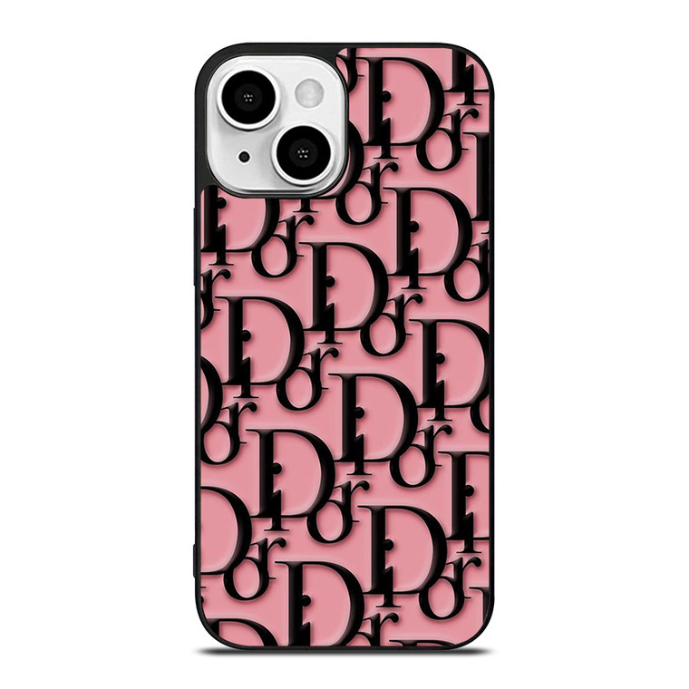 DIOR PINK PATTERN iPhone 13 Mini Case Cover
