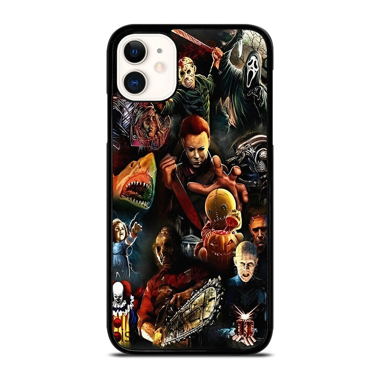 HORROR MOVIES CROSSOVER  iPhone 11 Case Cover