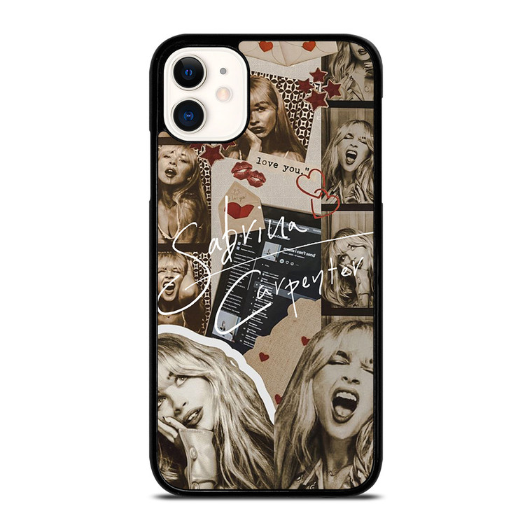 SABRINA CARPENTER BROWN COLLAGE  iPhone 11 Case Cover