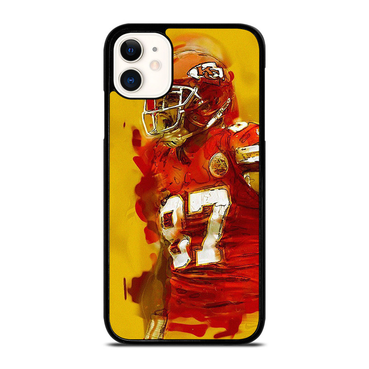 TRAVIS KELCE KANSAS CITY CHIEFS ART  iPhone 11 Case Cover