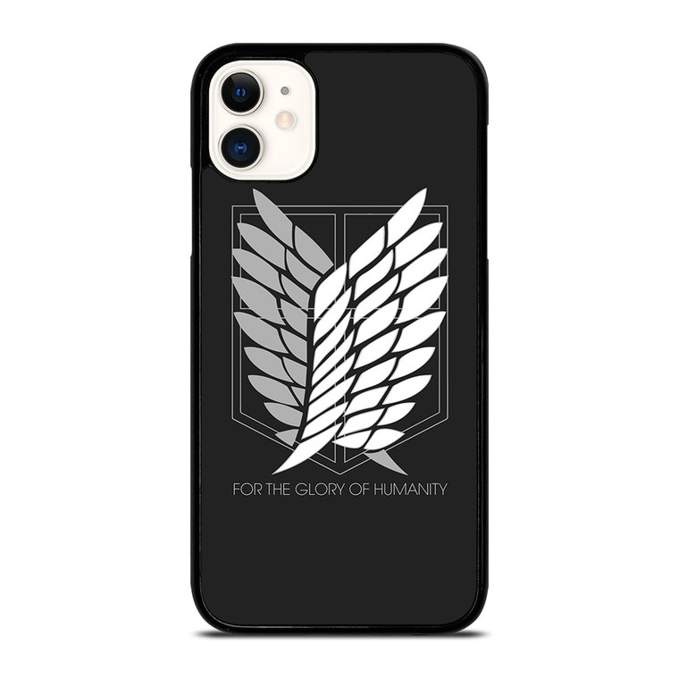 WINGS OF FREEDOM ATTACK ON TITANS HUMANITY SYMBOL  iPhone 11 Case Cover