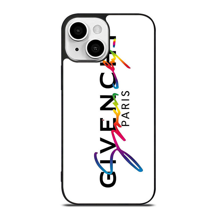GIVENCHY PARIS WHITE iPhone 13 Mini Case Cover