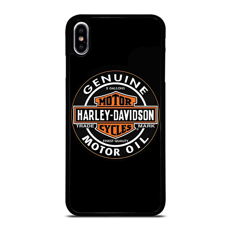 HARLEY DAVIDSON MOTOR OIL BADGE  iPhone XS Max Case Cover