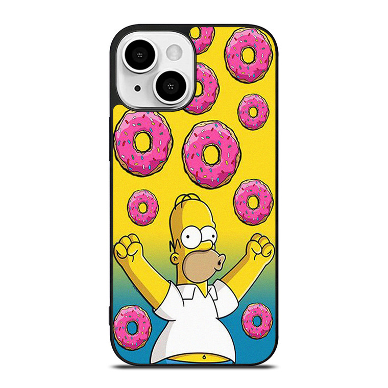 HOMER SIMPSONS DOUGHNUT iPhone 13 Mini Case Cover