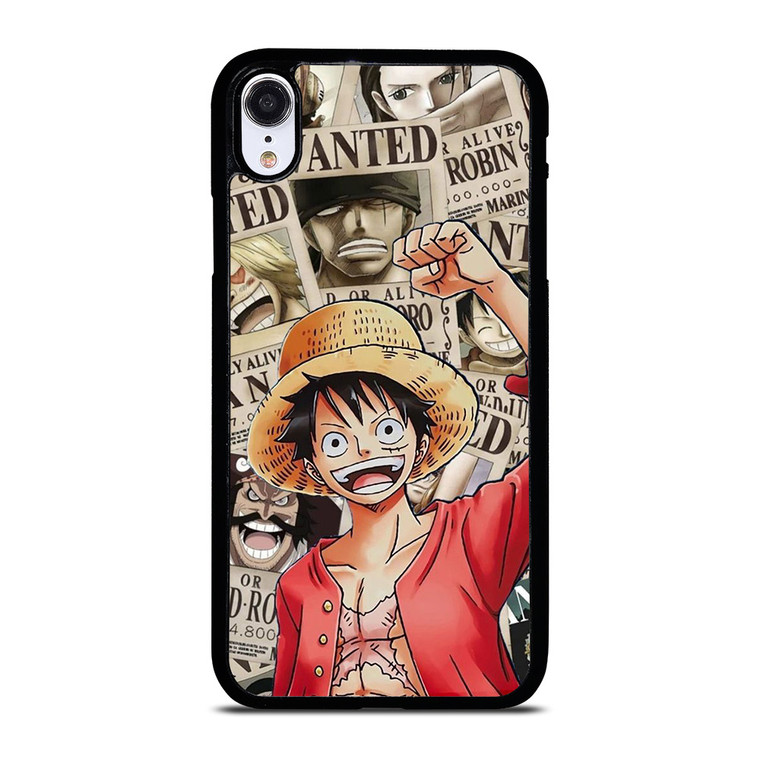 LUFFY WANTED POSTER PATTERN  iPhone XR Case Cover