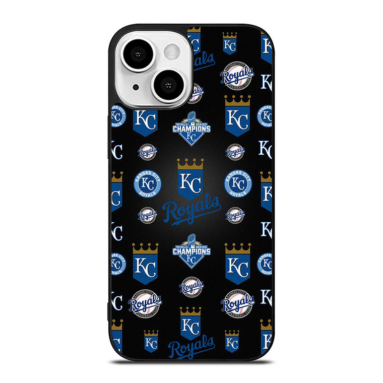KANSAS CITY ROYALS LOGO PATTERN iPhone 13 Mini Case Cover