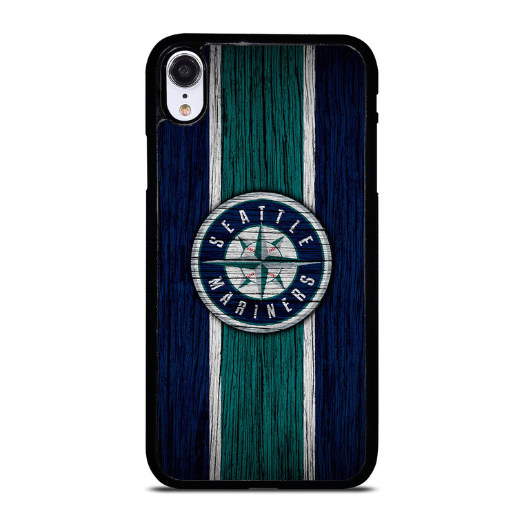 SEATTLE MARINERS WOODEN STRIPE LOGO  iPhone XR Case Cover