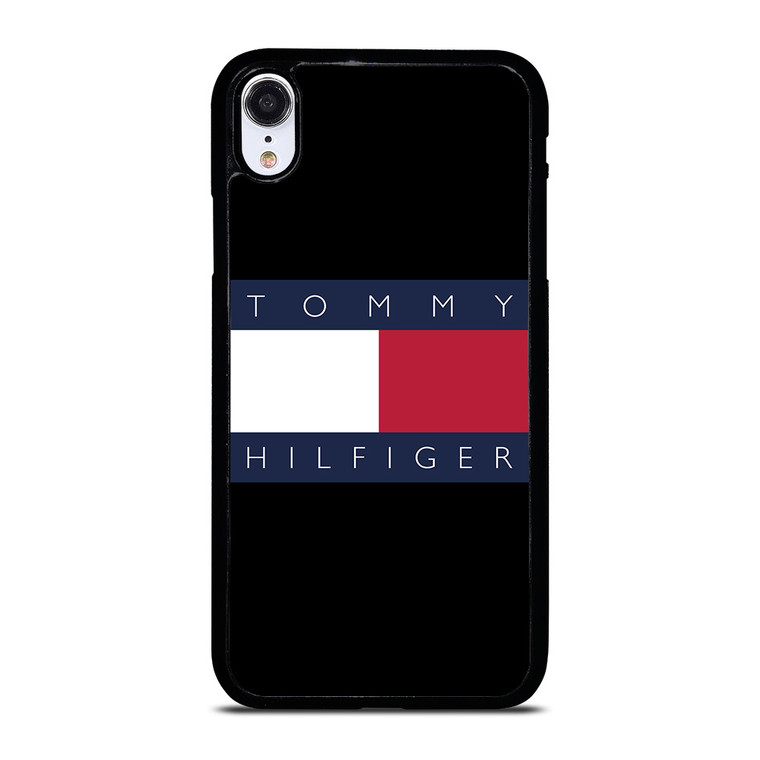 TOMMY HILFIGER BLACK LOGO  iPhone XR Case Cover TOMMY HILFIGER BLACK LOGO  iPhone XR Case Cover