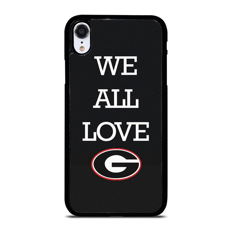 WE ALL LOVE GEORGIA BULLDOGS FOOTBALL  iPhone XR Case Cover