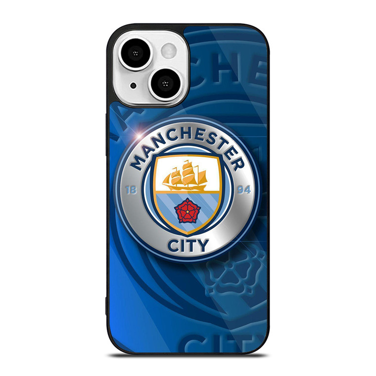 MANCHESTER CITY METAL LOGO iPhone 13 Mini Case Cover