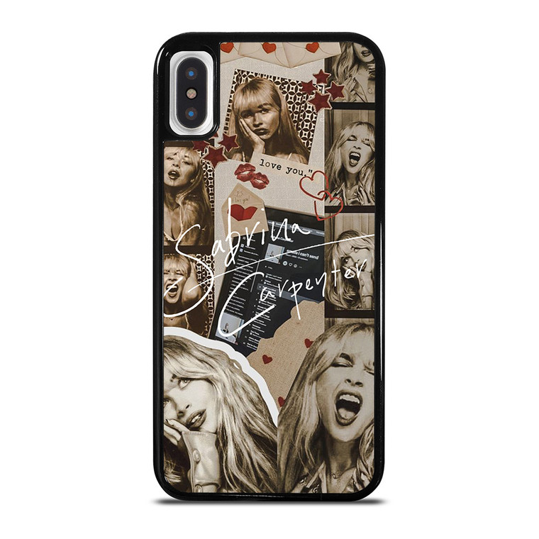 SABRINA CARPENTER BROWN COLLAGE  iPhone X / XS Case Cover