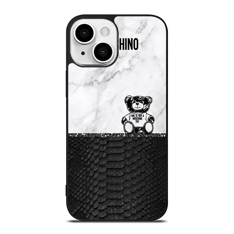 MOSCHINO TOY SNAKE SKIN iPhone 13 Mini Case Cover MOSCHINO TOY SNAKE SKIN iPhone 13 Mini Case Cover