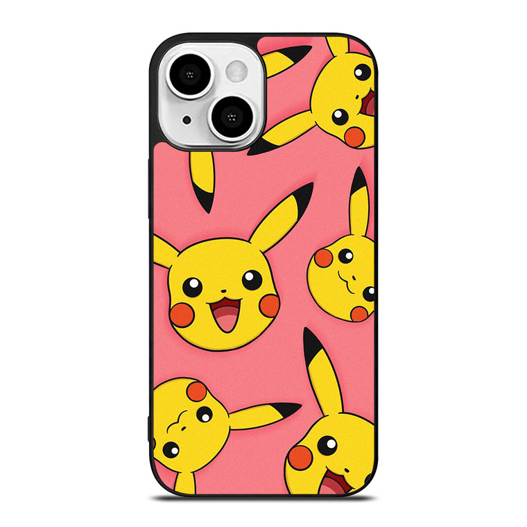 POKEMON SMILING PIKACHU PINK iPhone 13 Mini Case Cover