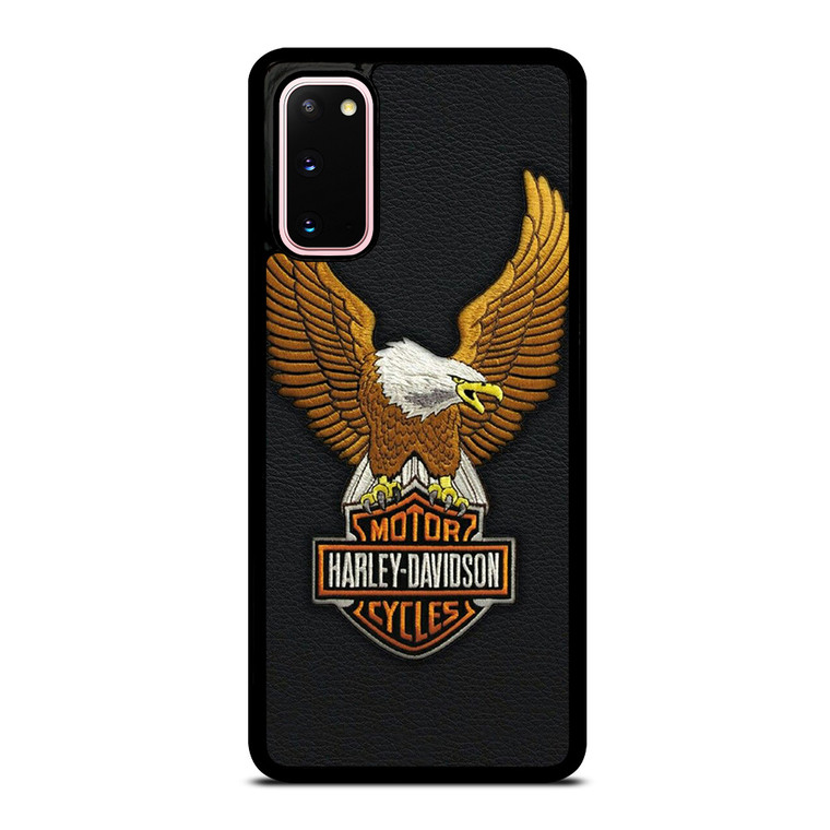 HARLEY DAVIDSON MOTORCYCLES LEATHER EMBOSS Samsung Galaxy S20 Case Cover