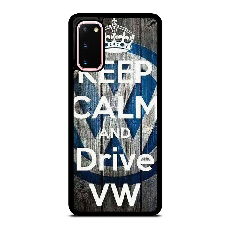 KEEP CALM AND DRIVE VOLKWAGEN VW Samsung Galaxy S20 Case Cover