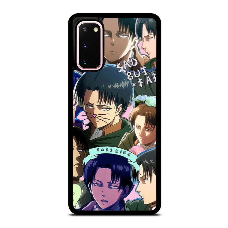 LEVI ACKERMAN ATTACK ON TITANS CUTE ANIME COLLAGE Samsung Galaxy S20 Case Cover