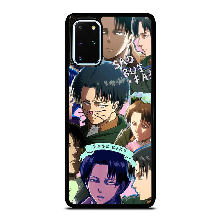 LEVI ACKERMAN ATTACK ON TITANS CUTE ANIME COLLAGE  Samsung Galaxy S20 Plus Case Cover