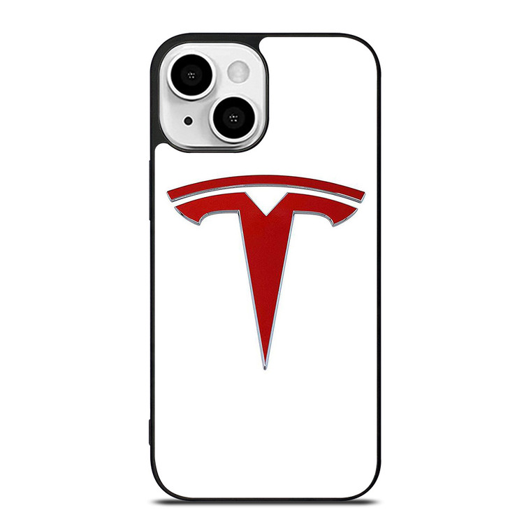 TESLA RED EMBLEM iPhone 13 Mini Case Cover