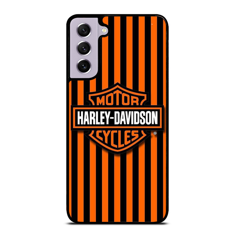 HARLEY DAVIDSON MOTOR CYCLES ORANGE STRIPE Samsung Galaxy S21 FE Case Cover HARLEY DAVIDSON MOTOR CYCLES ORANGE STRIPE Samsung Galaxy S21 FE Case Cover