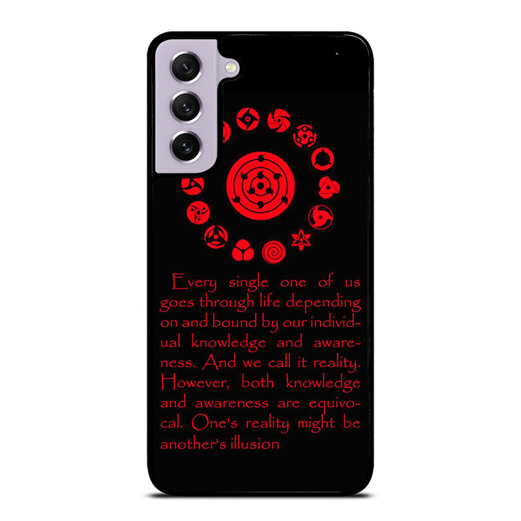 ITACHI UCHIHA SYMBOL QUOTES Samsung Galaxy S21 FE Case Cover