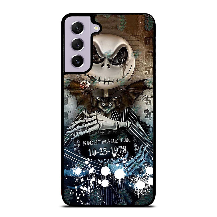 JACK SKELLINGTON NIGHTMARE BEFORE CHRISTMAS MUGSHOT Samsung Galaxy S21 FE Case Cover