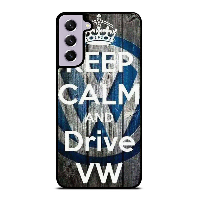KEEP CALM AND DRIVE VOLKWAGEN VW Samsung Galaxy S21 FE Case Cover