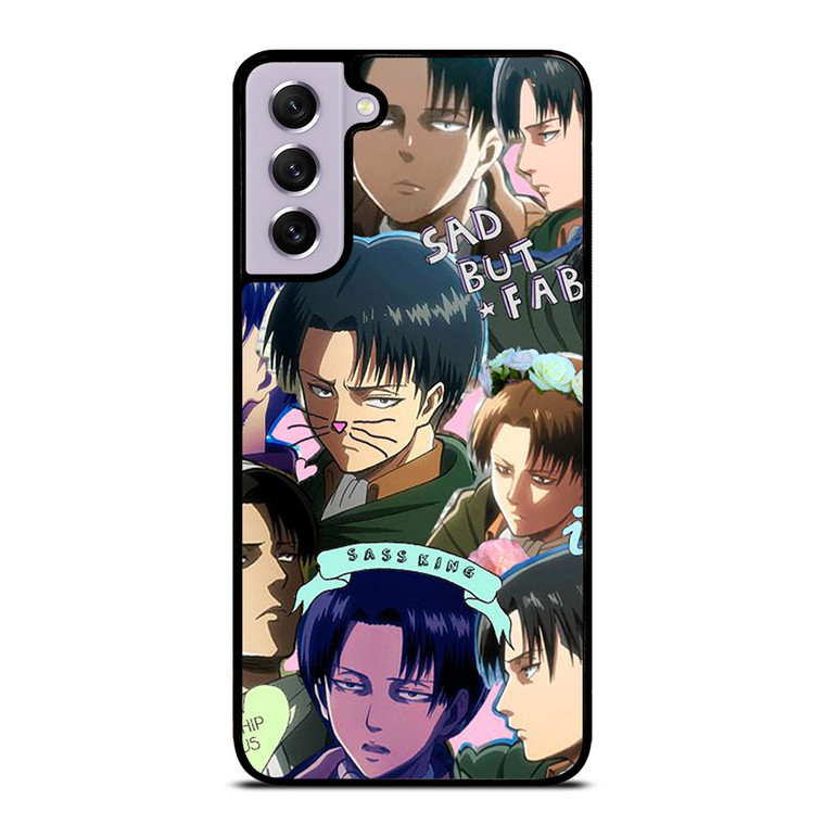 LEVI ACKERMAN ATTACK ON TITANS CUTE ANIME COLLAGE Samsung Galaxy S21 FE Case Cover