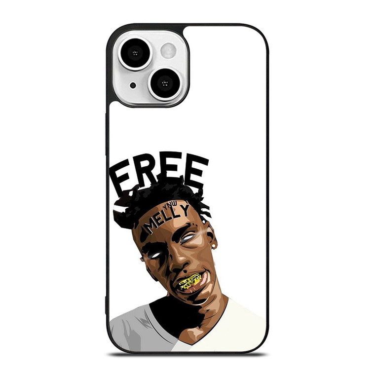 YNW MELLY RAPPER CARTOON iPhone 13 Mini Case Cover