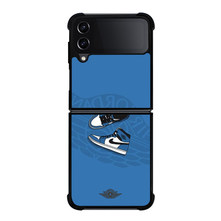 AIR JORDAN 1 SNEAKERS BLUE Samsung Galaxy Z Flip 4 Case Cover