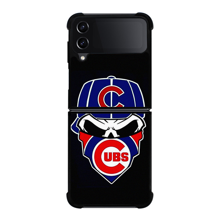 CHICAGO CUBS SKULL Samsung Galaxy Z Flip 4 Case Cover