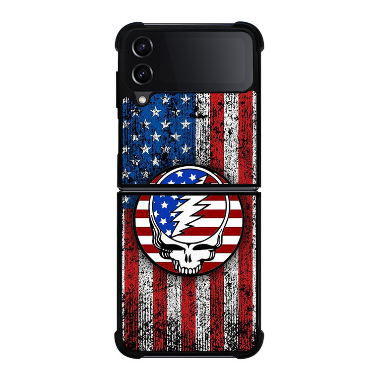 GRATEFUL DEAD USA FLAG Samsung Galaxy Z Flip 4 Case Cover