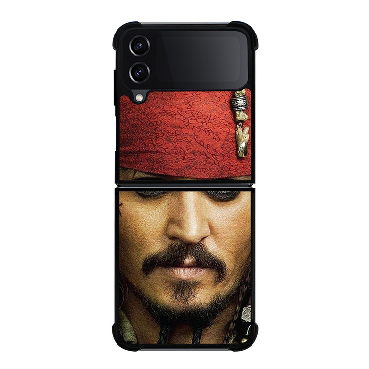 JACK SPARROW FACE PIRATES OF THE CARIBBEAN Samsung Galaxy Z Flip 4 Case Cover